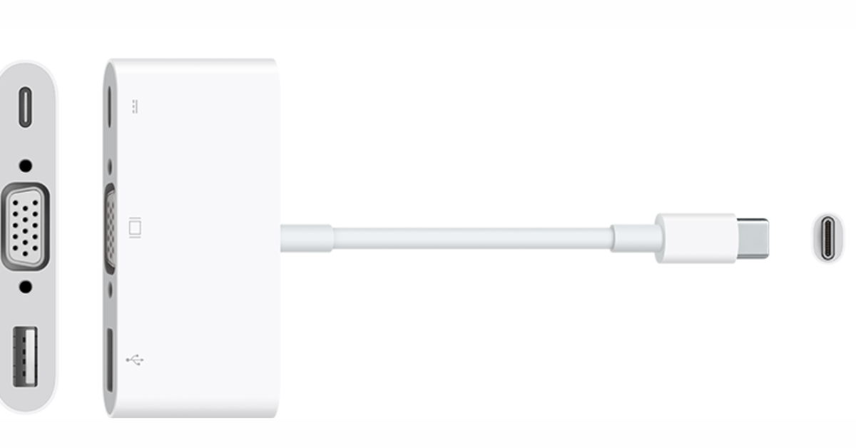 About the Apple USB-C VGA Multiport Adapter