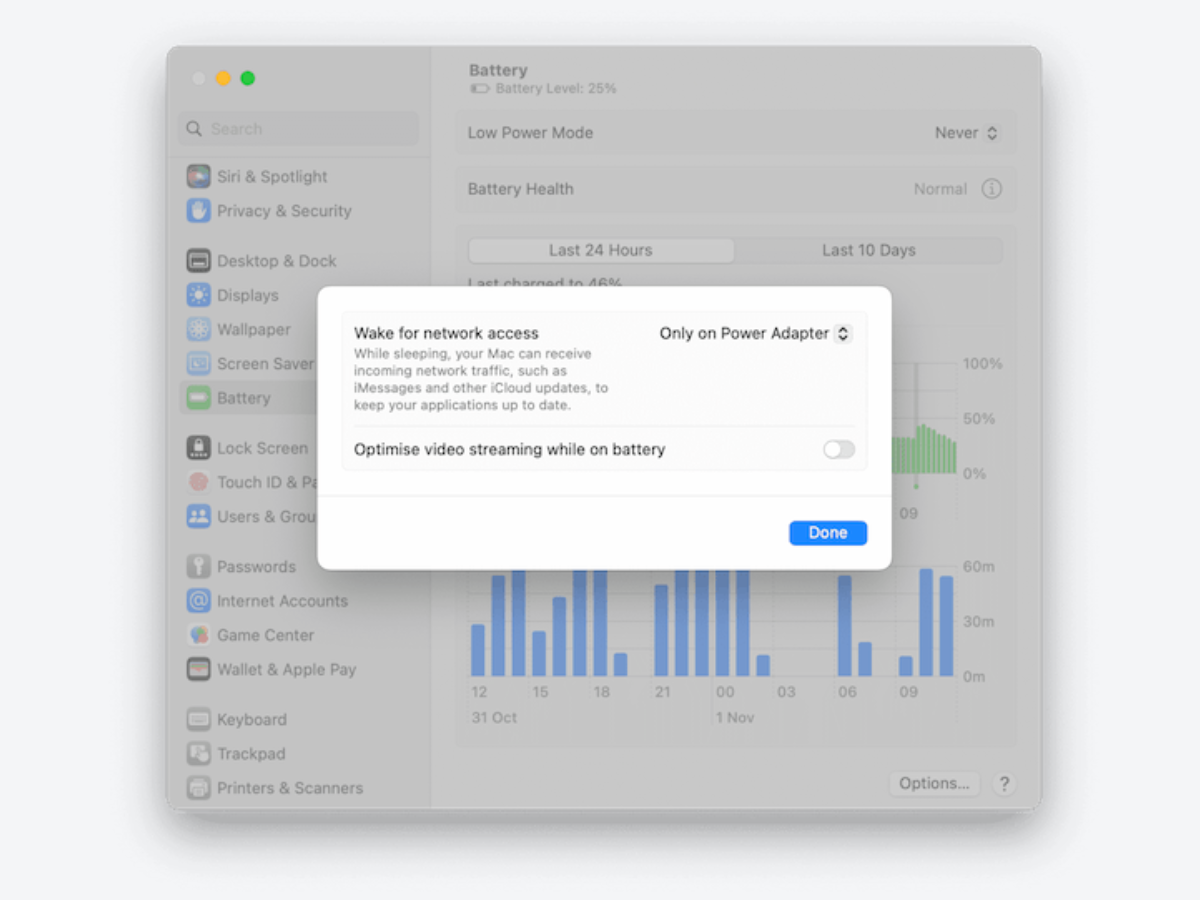 7 ways to increase Mac battery life