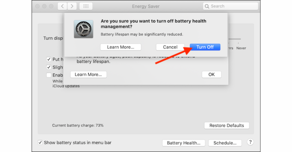 How to Turn Off Battery Health Management on Mac